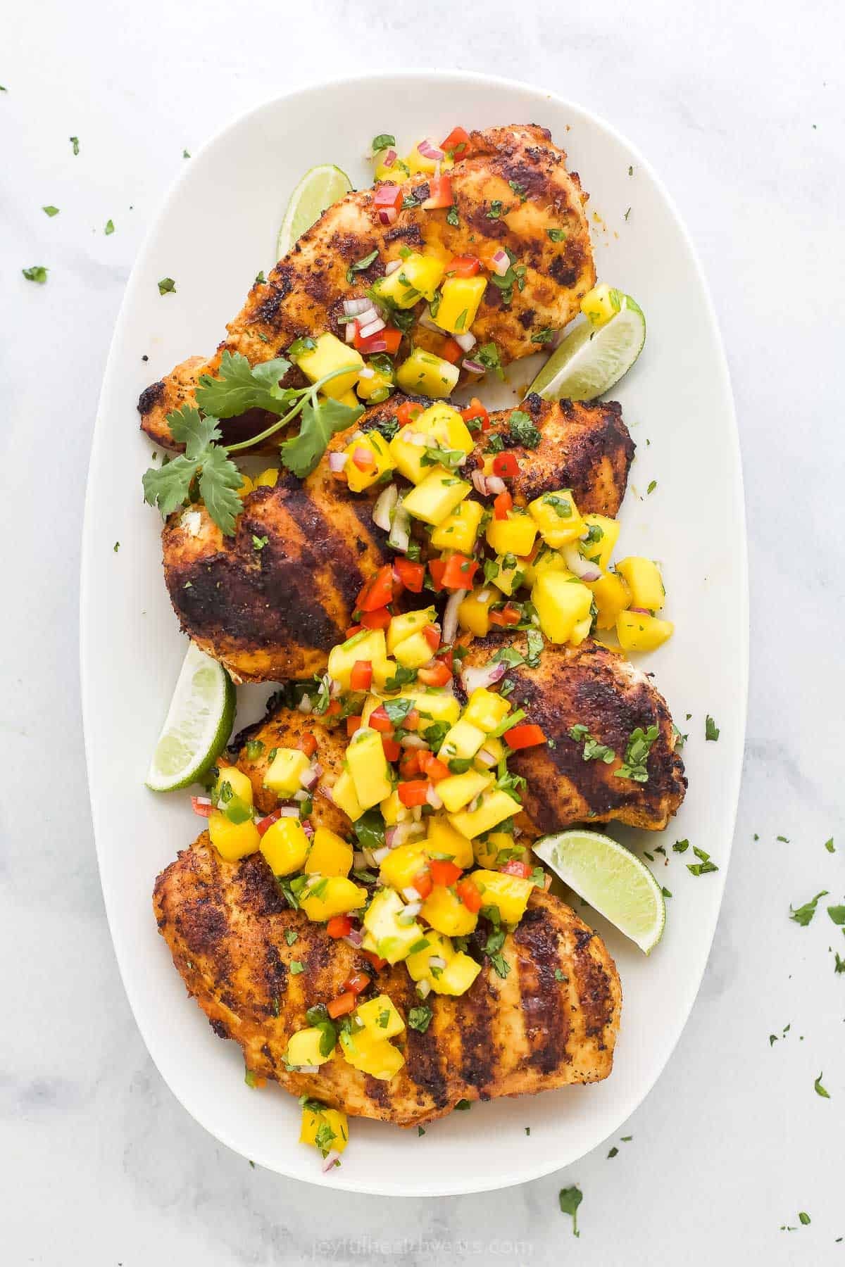 Grilled Chicken with Mango Salsa