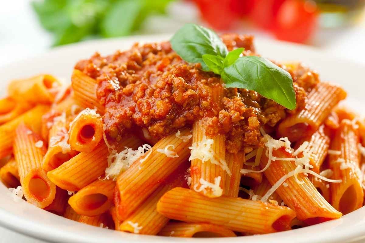 Penne Pasta with Bolognese Sauce
